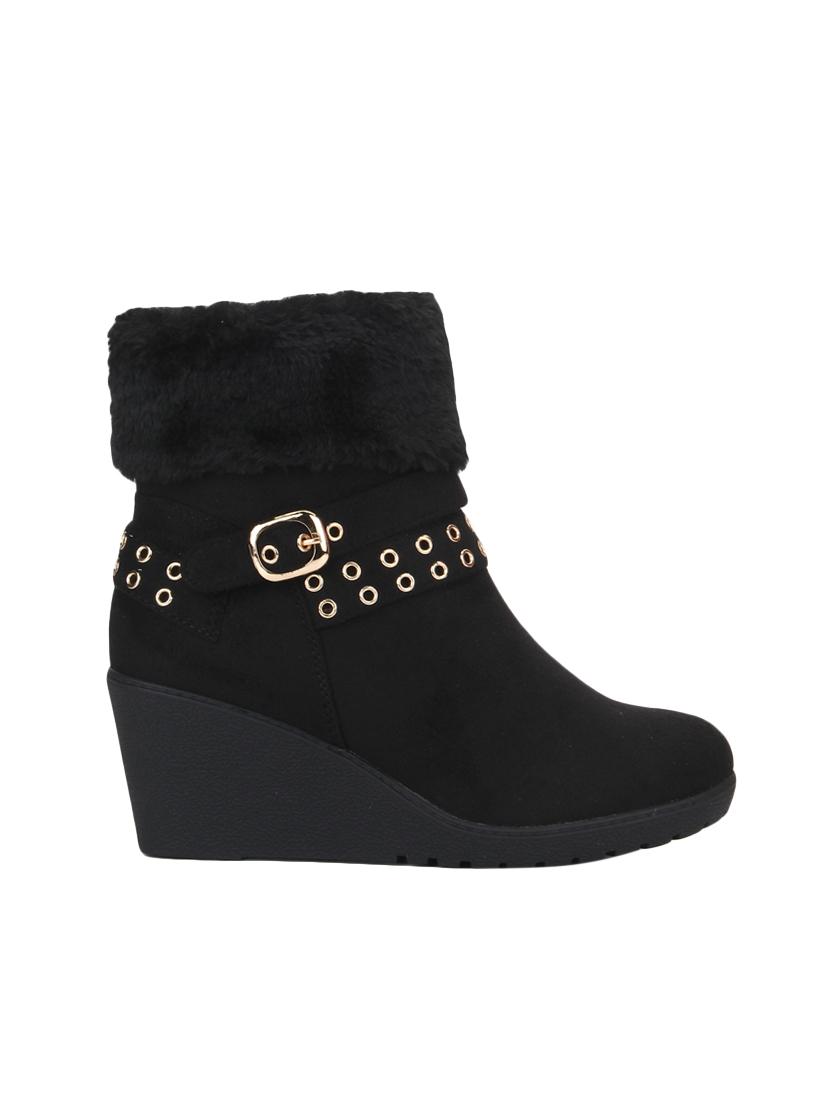 black ankle zipper boots - 15814816 - Zoom Image - 2