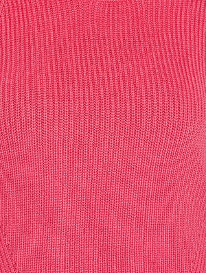 Ribbed stylized neck pullover - 15814974 - Standard Image - 5