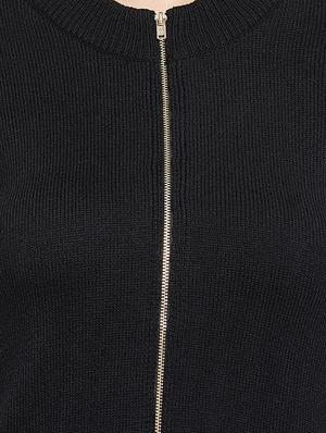 Ribbed zip up detail pullover - 15814978 - Standard Image - 5