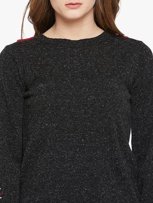 Floral embroidered shimmery pullover - 15815001 - Standard Image - 5