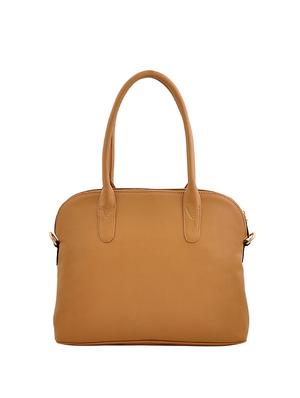 tan leatherette (pu) combo handbag - 15815178 - Standard Image - 2
