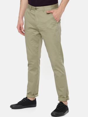 green cotton chinos - 15815351 - Standard Image - 2