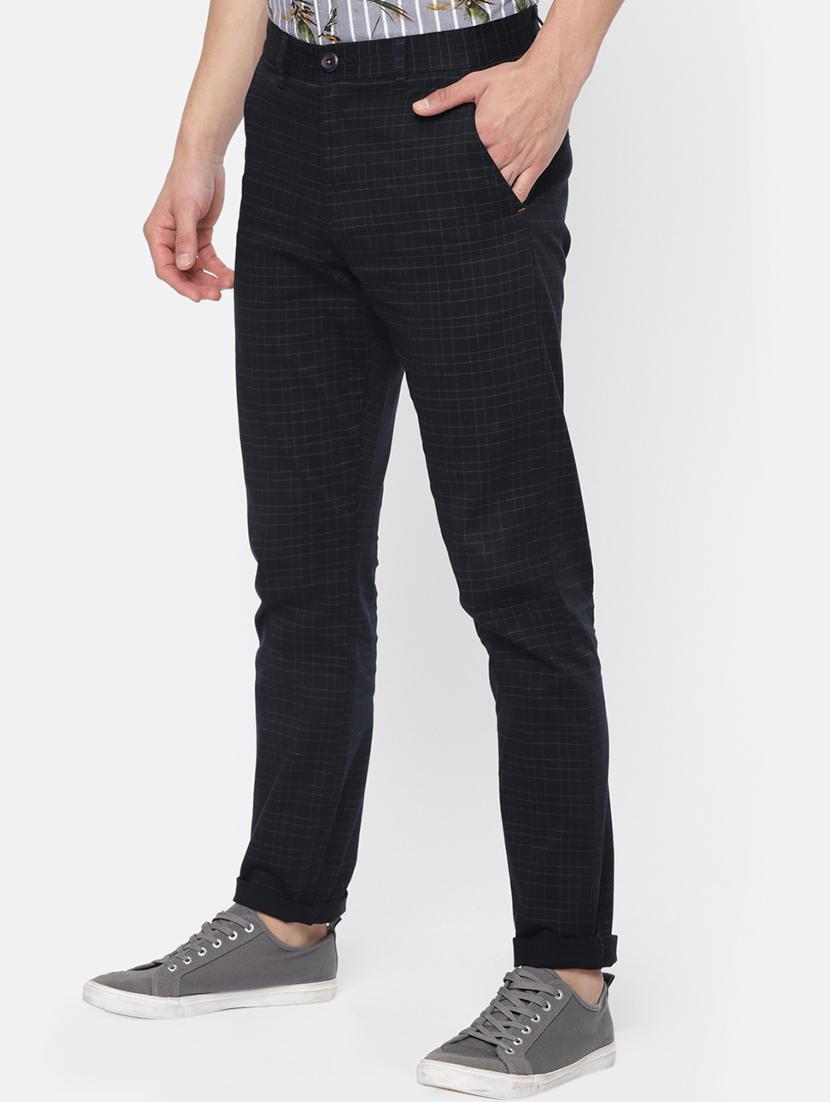 navy blue cotton chinos - 15815451 - Zoom Image - 2