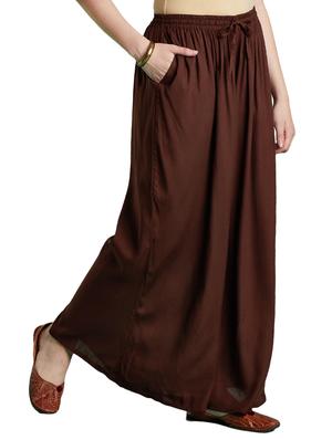 drawstring waist flared palazzo - 15815584 - Standard Image - 2
