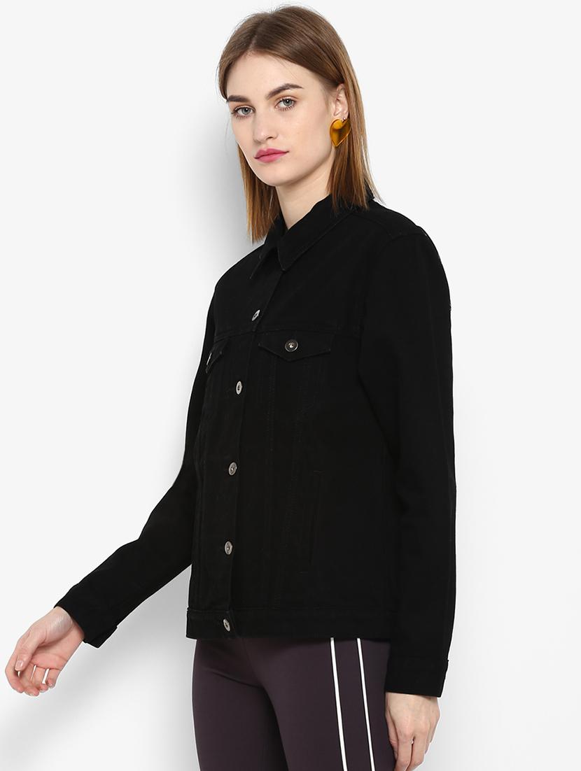 Embroidered back denim jacket - 15817374 - Zoom Image - 2