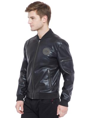 black leather biker jacket - 15817455 - Standard Image - 2