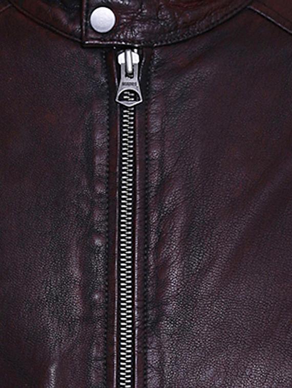 brown leather biker jacket - 15817458 - Zoom Image - 5