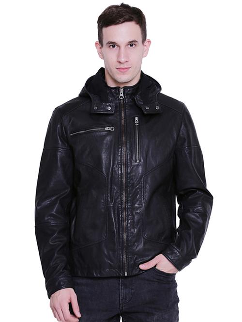 black leather biker jacket - 15817467 - Very Small Image - 1