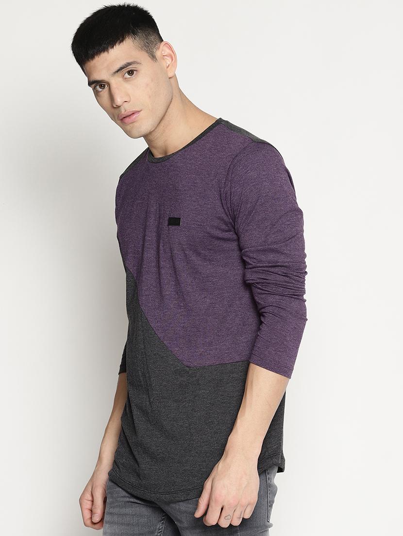 multi colored color block t-shirt - 15817581 - Zoom Image - 2