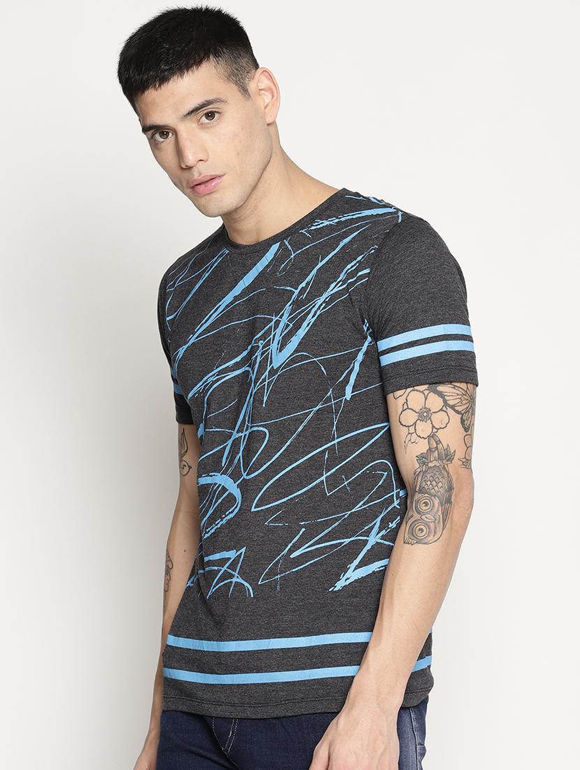 grey all over print t-shirt - 15817610 - Zoom Image - 2