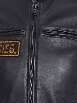 graphic patch detail biker jacket - 15817656 - Standard Image - 5