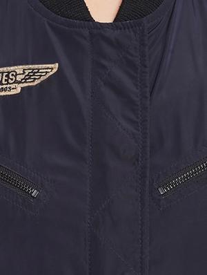 Navy varsity patch detail jacket - 15817659 - Standard Image - 5