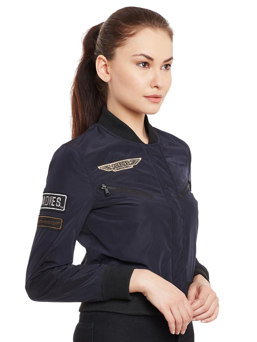 Navy varsity patch detail jacket - 15817659 - Zoom Image - 2