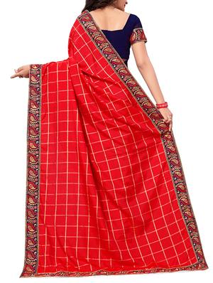 paisley embroidered half & half saree with blouse - 15819208 - Standard Image - 2