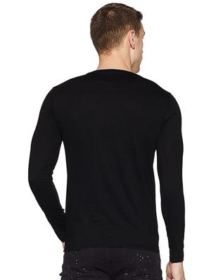 black typographic chest print t-shirt - 15819296 - Standard Image - 2