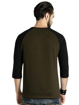 olive green raglan t-shirt - 15819298 - Standard Image - 2