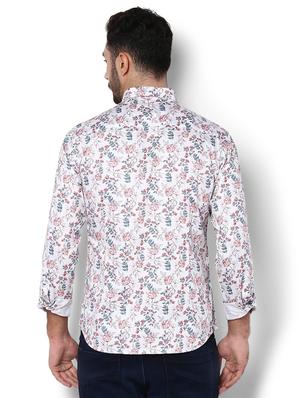 white floral printed casual shirt - 15820858 - Standard Image - 2