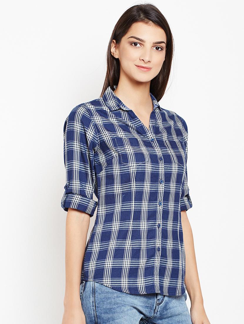 pocket patch checkered shirt - 15821461 - Zoom Image - 2