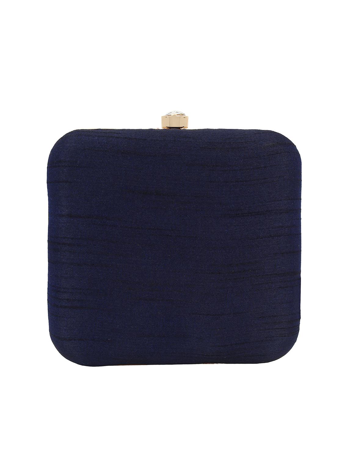 blue velvet box clutch - 15822450 - Zoom Image - 2