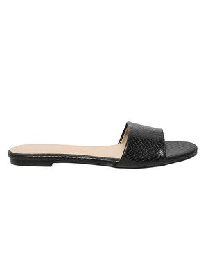black slip on sandals - 15822592 - Standard Image - 2