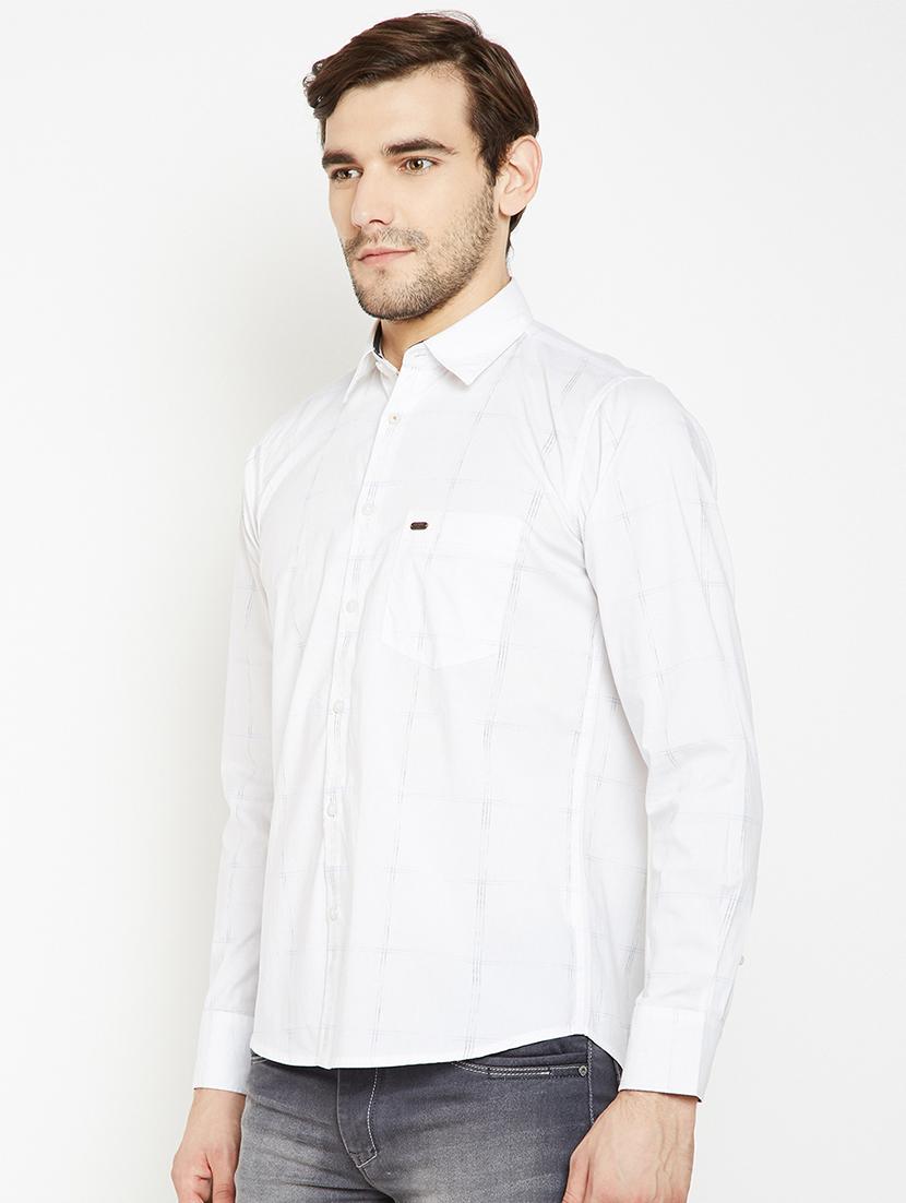 white checkered casual shirt - 15822763 - Zoom Image - 2