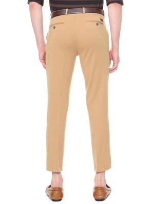 beige cotton blend chinos - 15822933 - Standard Image - 2