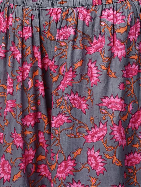 Printed kurta with sharara set - 15823589 - Zoom Image - 5