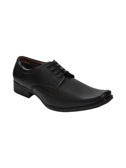 black leather lace-up derbys - 15823842 - Very Small Image - 1