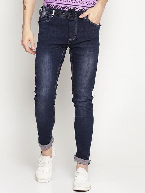 dark blue denim washed jeans - 15824722 - Standard Image - 1