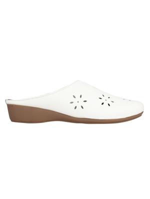 white slip on mules - 15824854 - Standard Image - 2