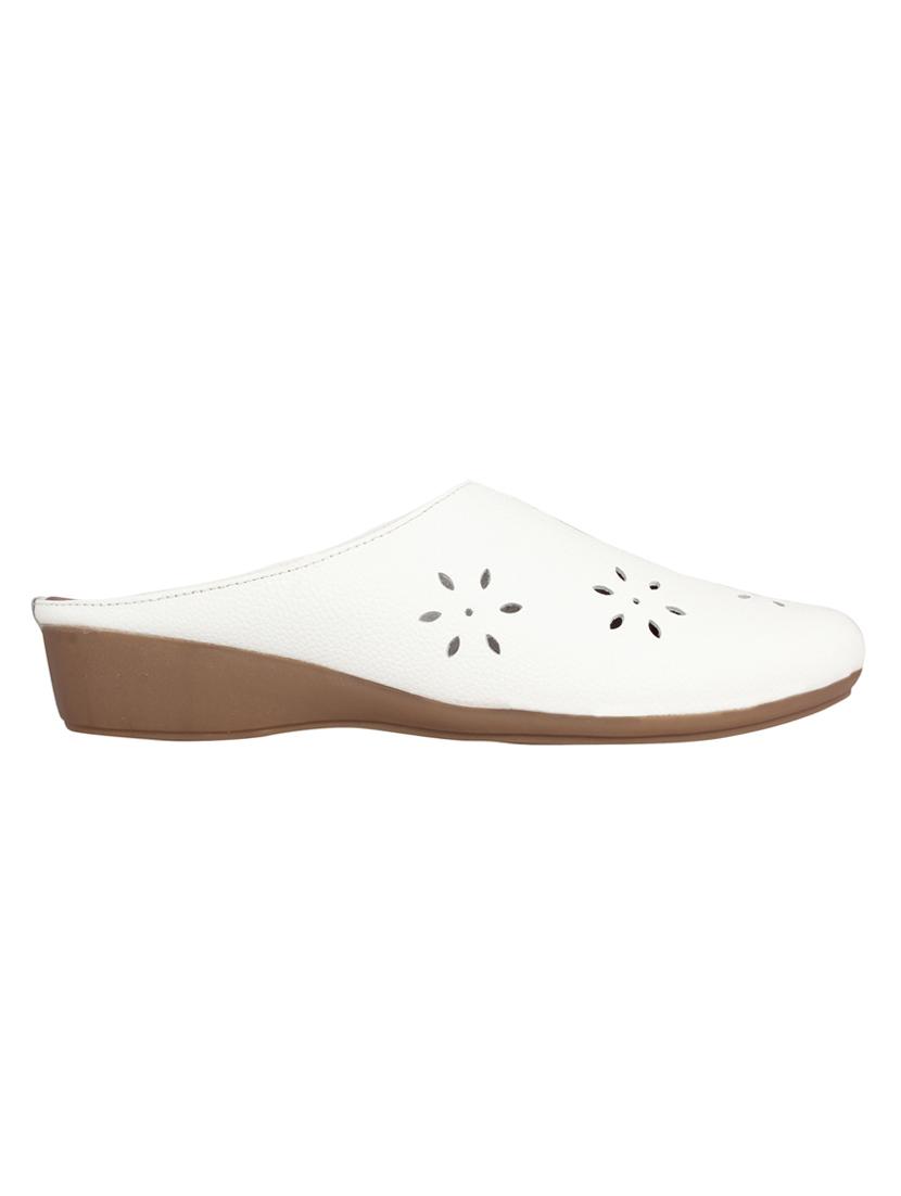 white slip on mules - 15824854 - Zoom Image - 2