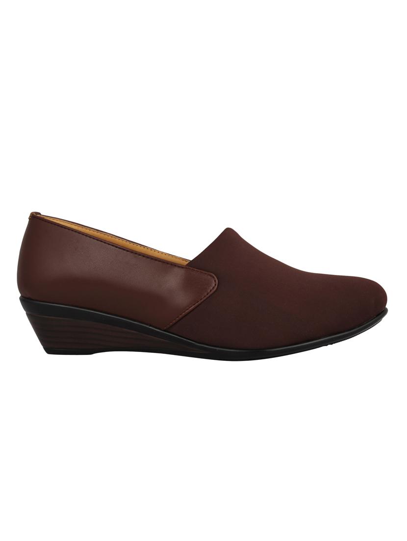 brown slip on wedges - 15824859 - Zoom Image - 2