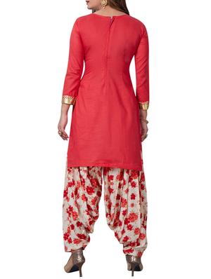 Printed unstitched salwar suit - 15824920 - Standard Image - 2