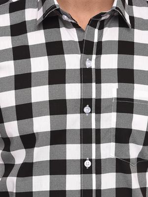 black checkered casual shirt - 15829391 - Standard Image - 5