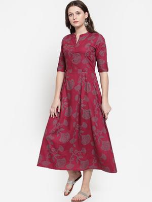 printed a-line kurta - 15832367 - Standard Image - 2