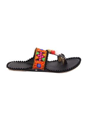 multi colored one toe kolhapuris - 15832388 - Standard Image - 2
