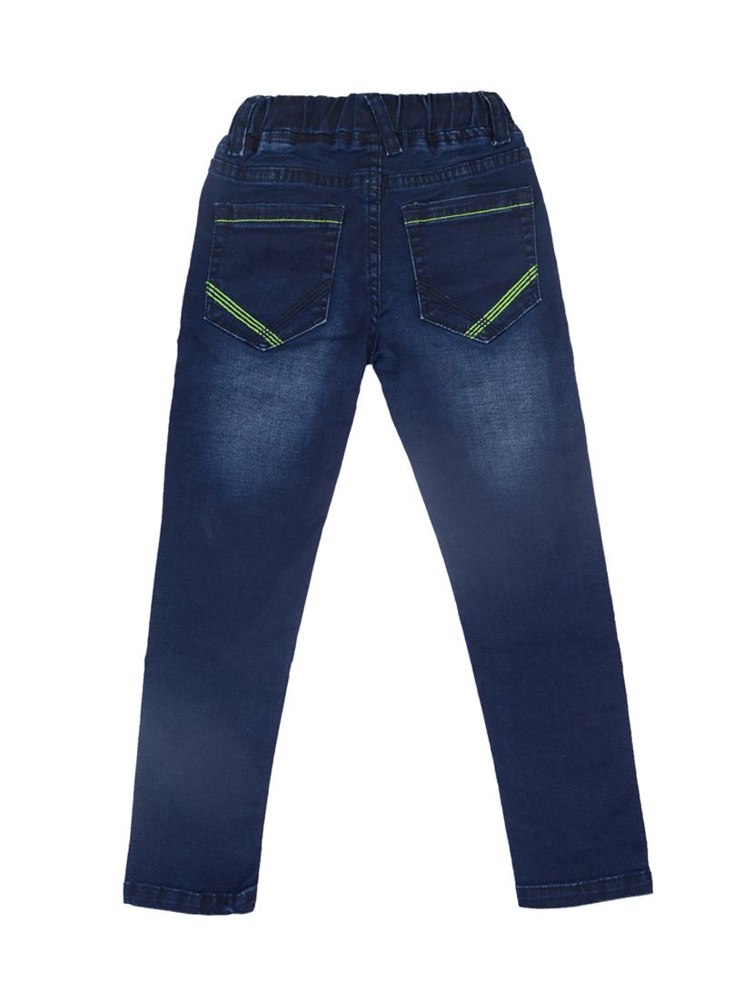 dark blue cotton blend washed jeans - 15832890 - Zoom Image - 2