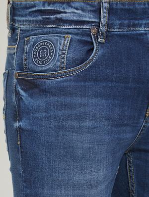 blue cotton washed jeans - 15832958 - Standard Image - 5