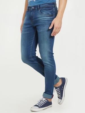 blue cotton washed jeans - 15832960 - Standard Image - 2