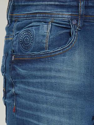 blue cotton washed jeans - 15832960 - Standard Image - 5