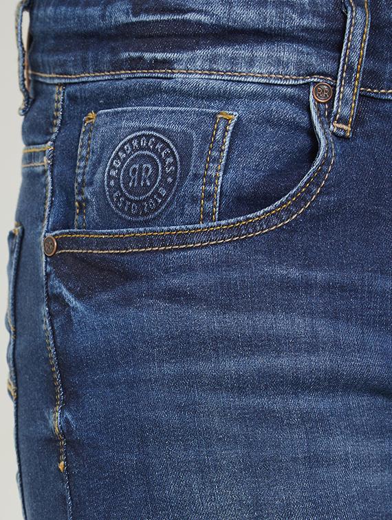 blue cotton washed jeans - 15832966 - Zoom Image - 5