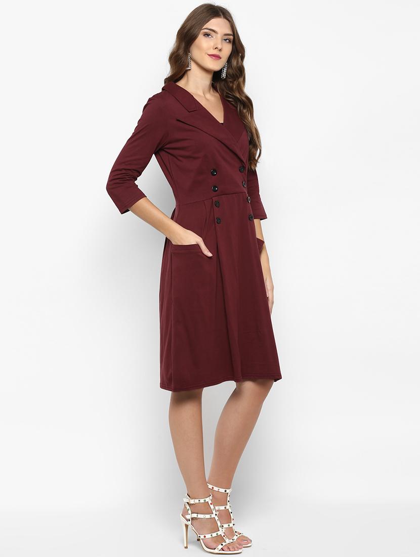 pocket detail coat dress - 15833436 - Zoom Image - 2
