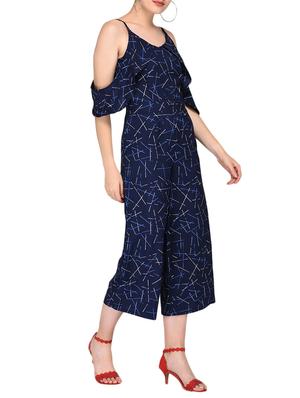 cold shoulder ruffle detail jumpsuit - 15833498 - Standard Image - 2