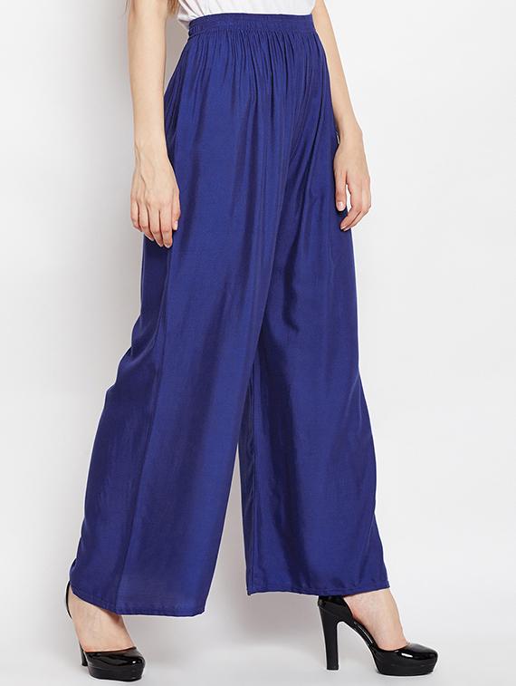 high waist straight palazzo - 15834484 - Zoom Image - 2