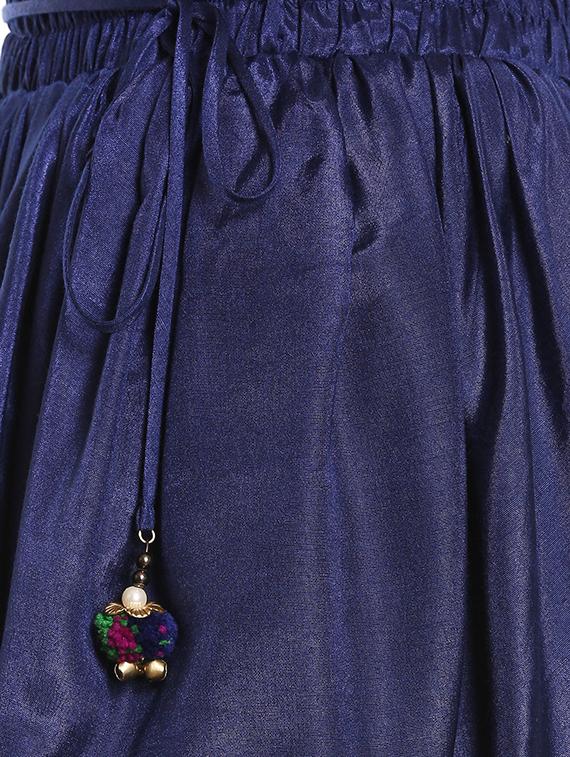solid patiyala salwar with drawstring - 15835216 - Zoom Image - 5