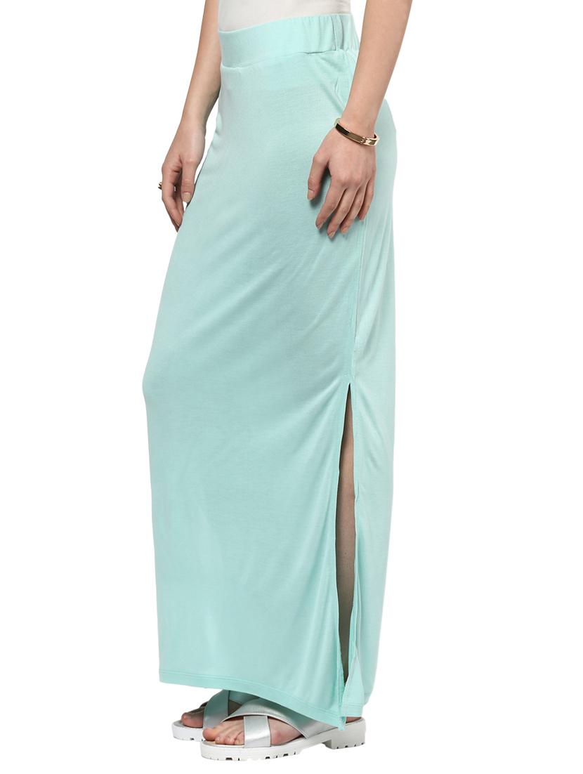 side slit straight skirt - 15835227 - Zoom Image - 2