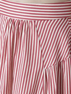 striped flared skirt - 15835232 - Standard Image - 5