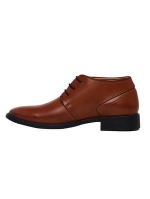 tan leather lace-up derbys - 15835779 - Standard Image - 2