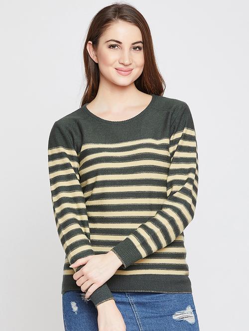 striped woolen pullover - 15837476 - Standard Image - 1