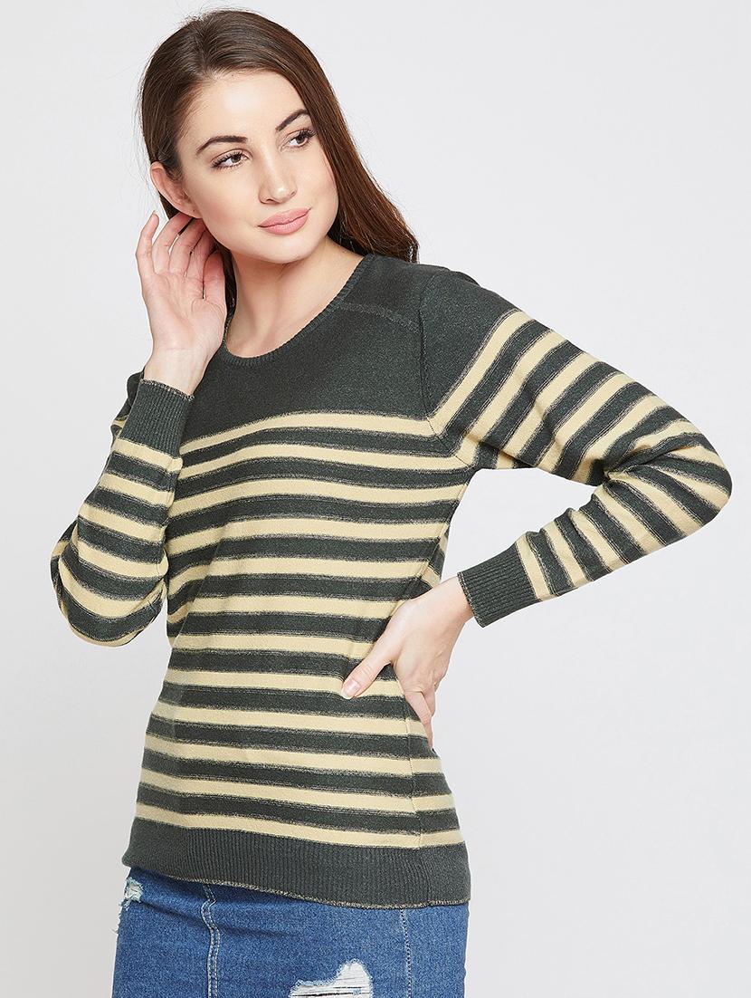 striped woolen pullover - 15837476 - Zoom Image - 2
